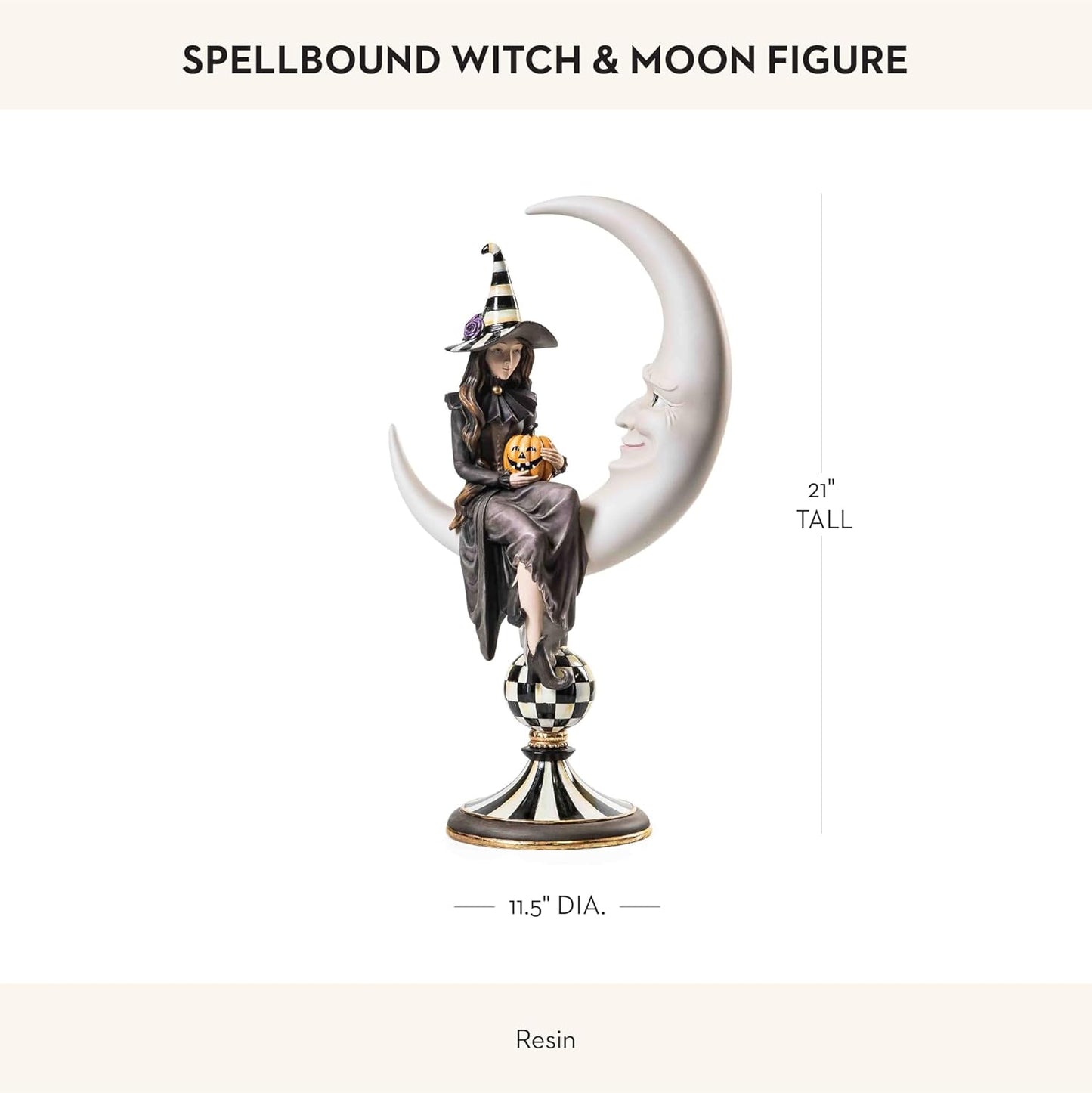Spellbound Witch & Moon Figurine