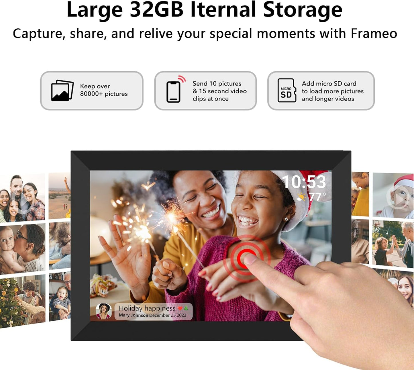 10.1 Inch Smart WiFi Digital Photo Frame