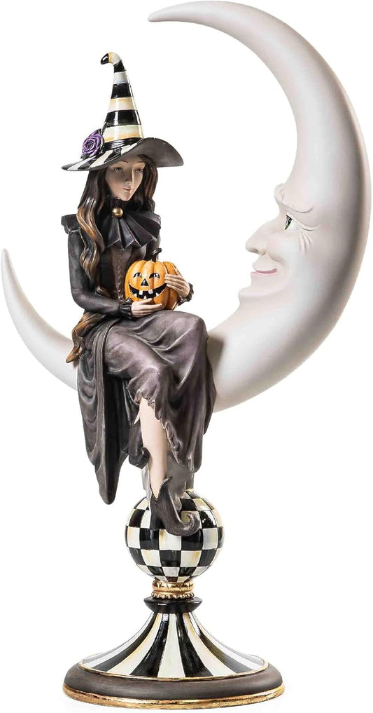 Spellbound Witch & Moon Figurine